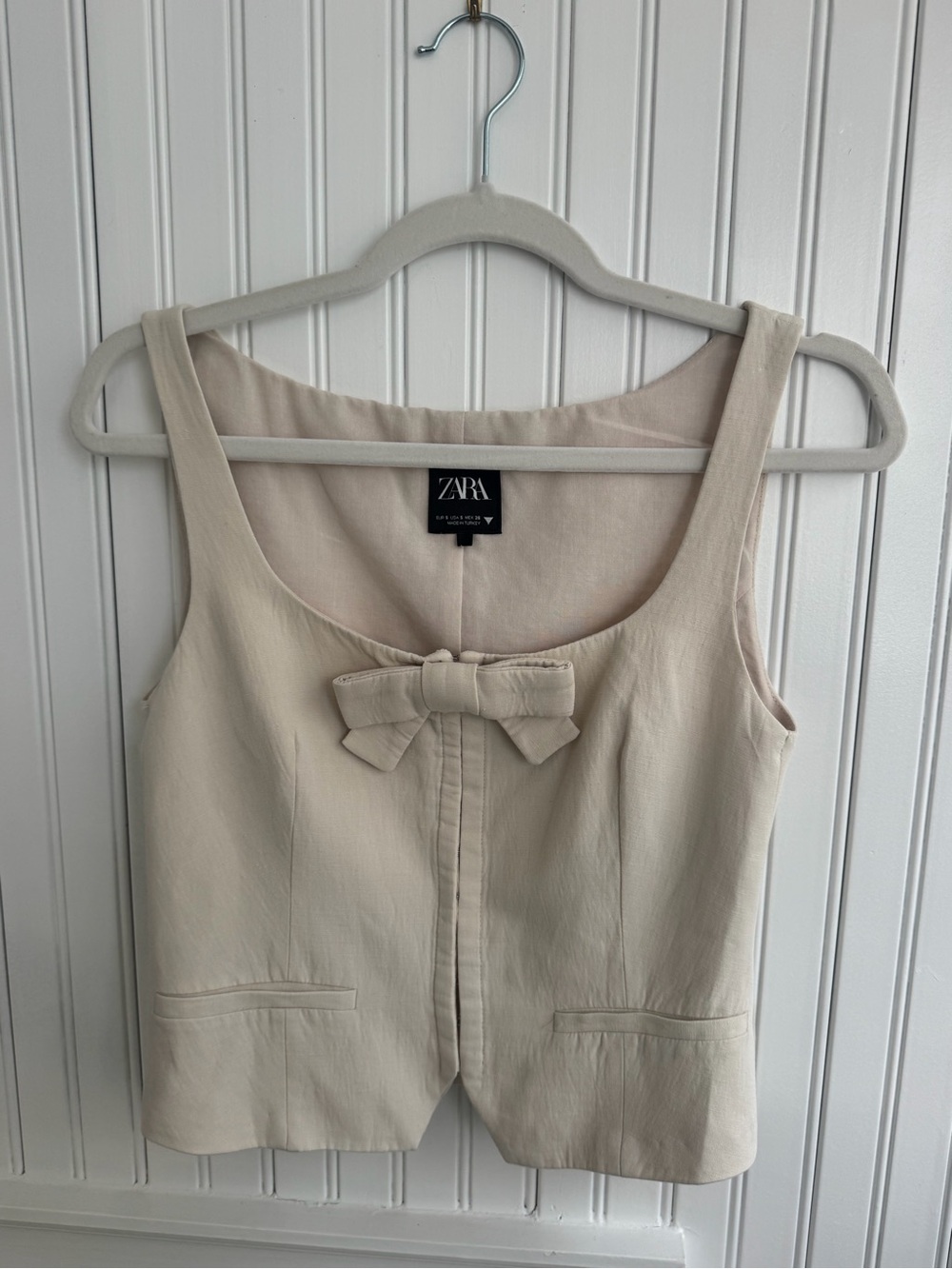 ZARA Cream Bow SET - Picture 2 of 7